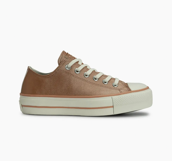 Chuck Taylor All Star Lift Authentic Glam 2.0 Cano Baixo Rosé Gold